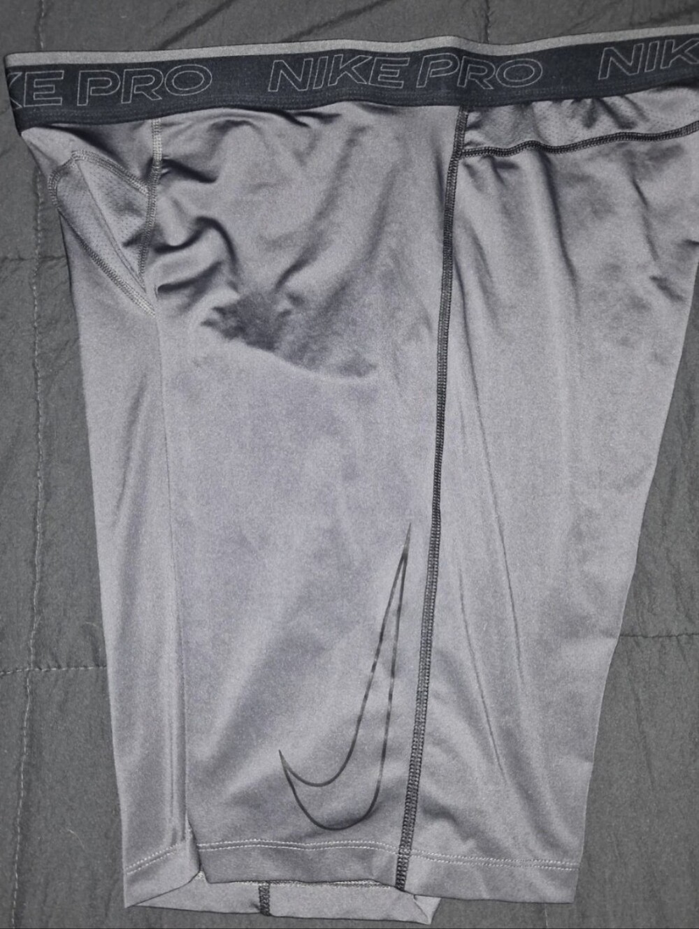 Nike Pro Men's Compression Shorts in Charcoal Grey